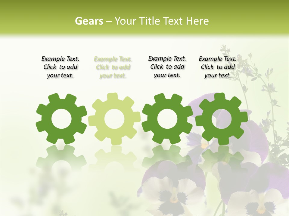 Beautiful Plant Freshness PowerPoint Template