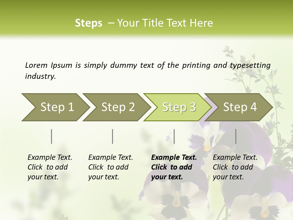 Beautiful Plant Freshness PowerPoint Template