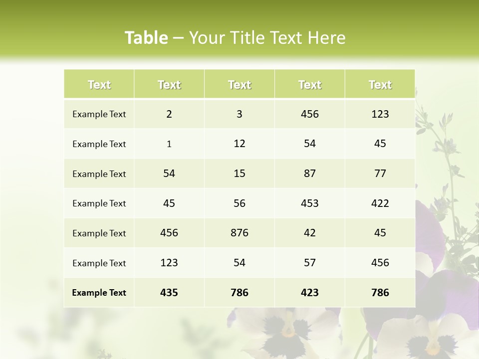 Beautiful Plant Freshness PowerPoint Template