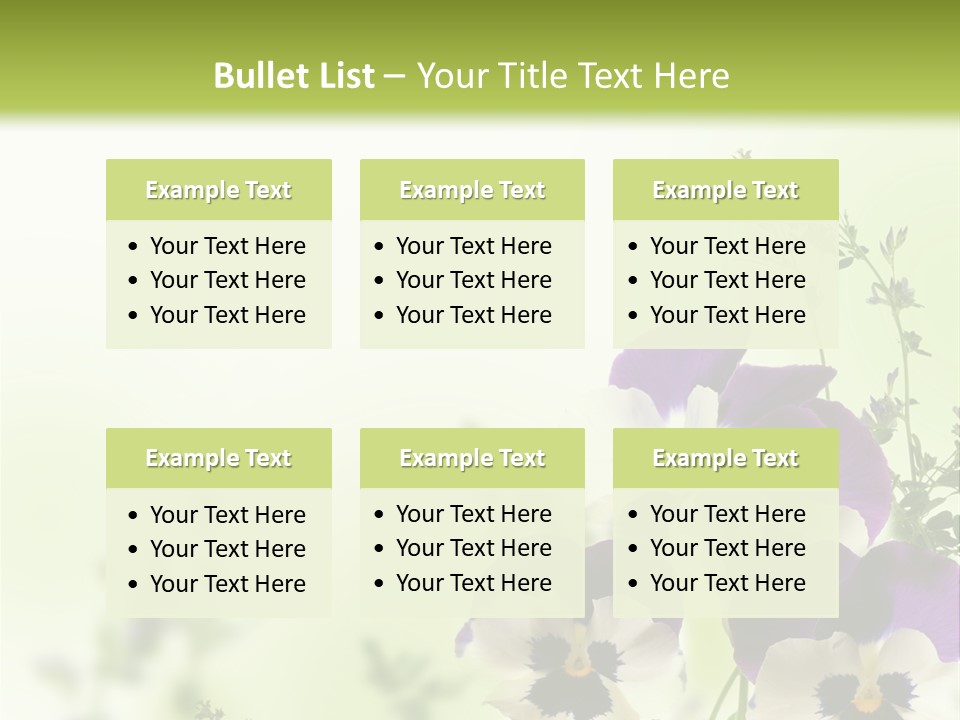 Beautiful Plant Freshness PowerPoint Template