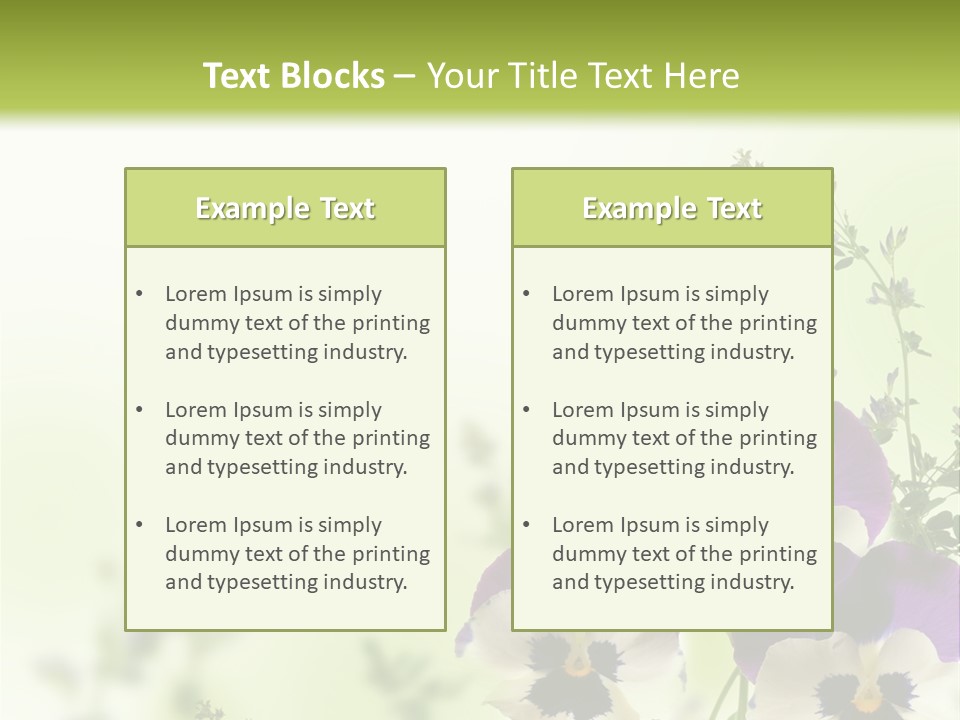 Beautiful Plant Freshness PowerPoint Template