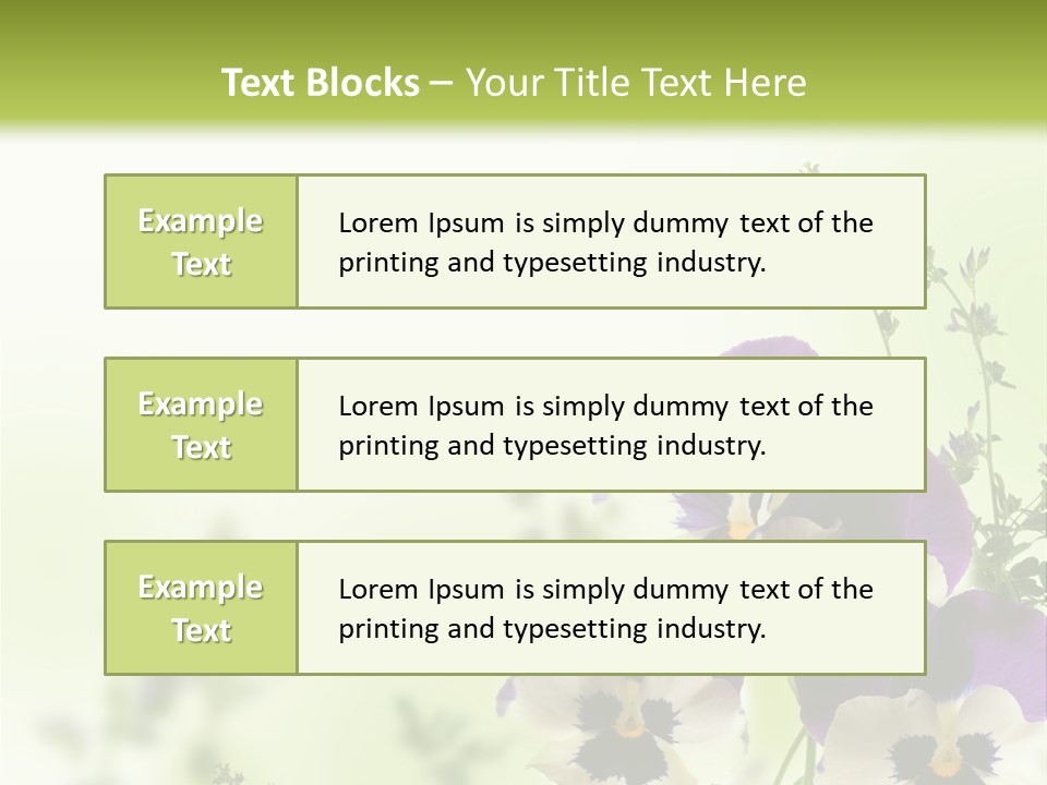 Beautiful Plant Freshness PowerPoint Template