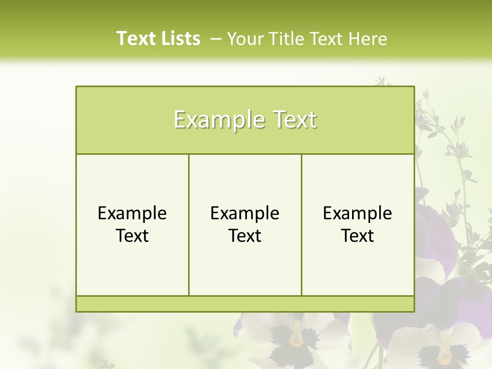 Beautiful Plant Freshness PowerPoint Template