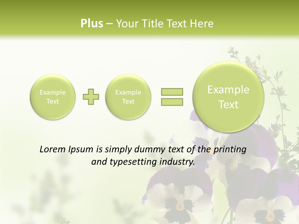 Beautiful Plant Freshness PowerPoint Template