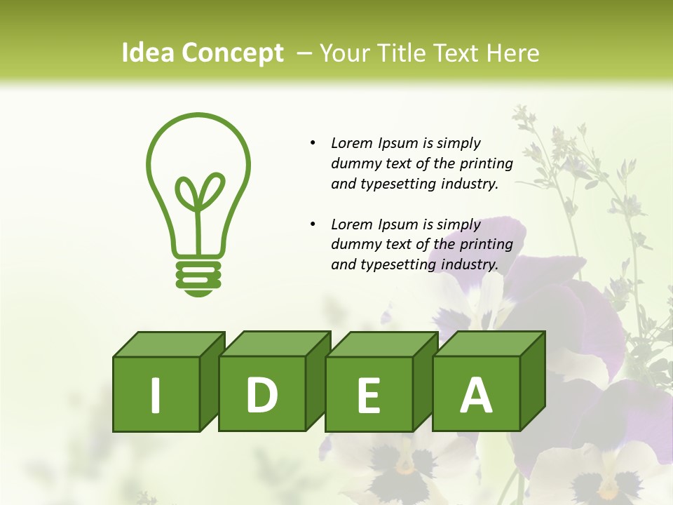 Beautiful Plant Freshness PowerPoint Template