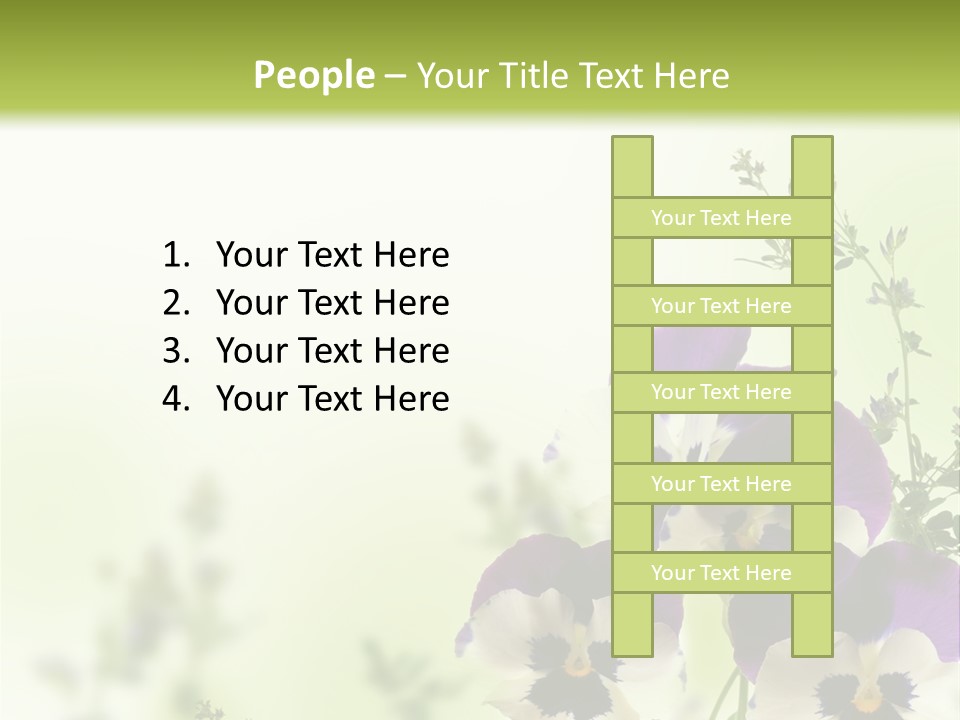 Beautiful Plant Freshness PowerPoint Template