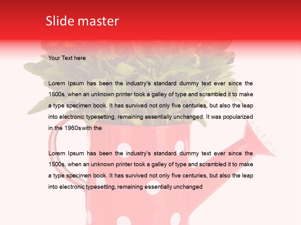 Blossom Background Plant PowerPoint Template