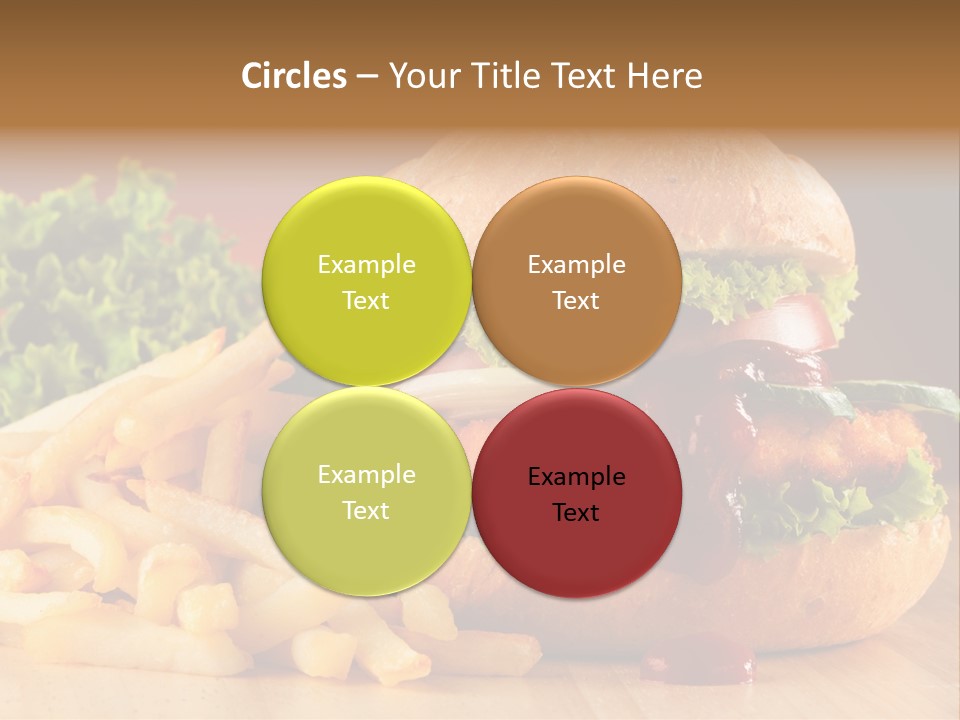 Sandwich Lunch Hamburger PowerPoint Template