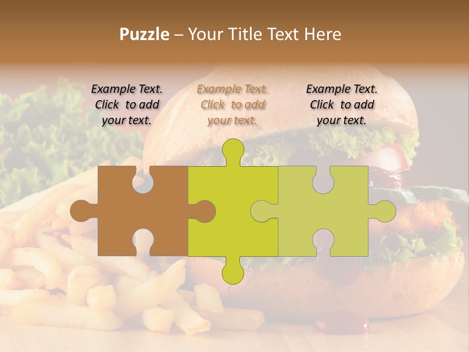 Sandwich Lunch Hamburger PowerPoint Template