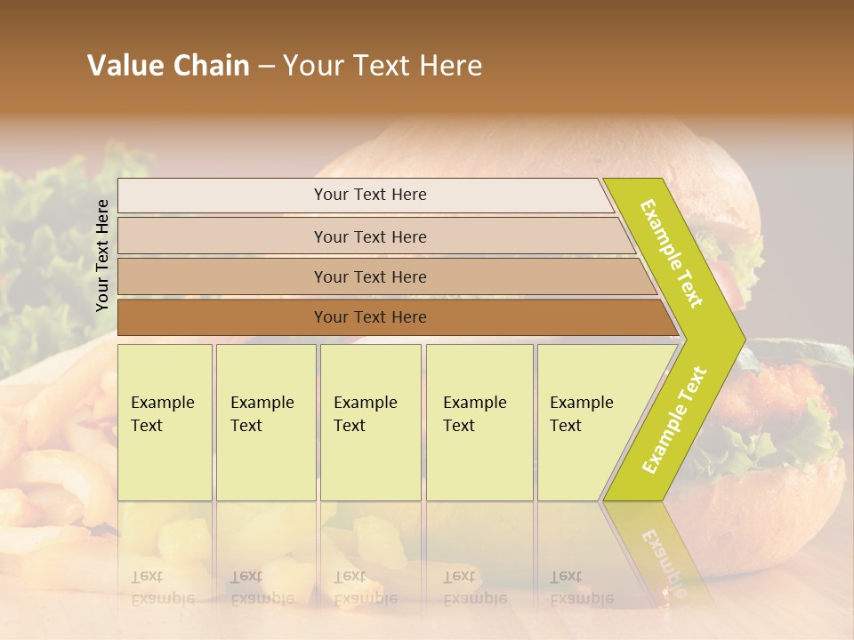 Sandwich Lunch Hamburger PowerPoint Template