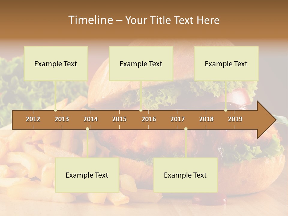 Sandwich Lunch Hamburger PowerPoint Template