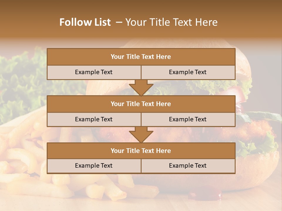 Sandwich Lunch Hamburger PowerPoint Template