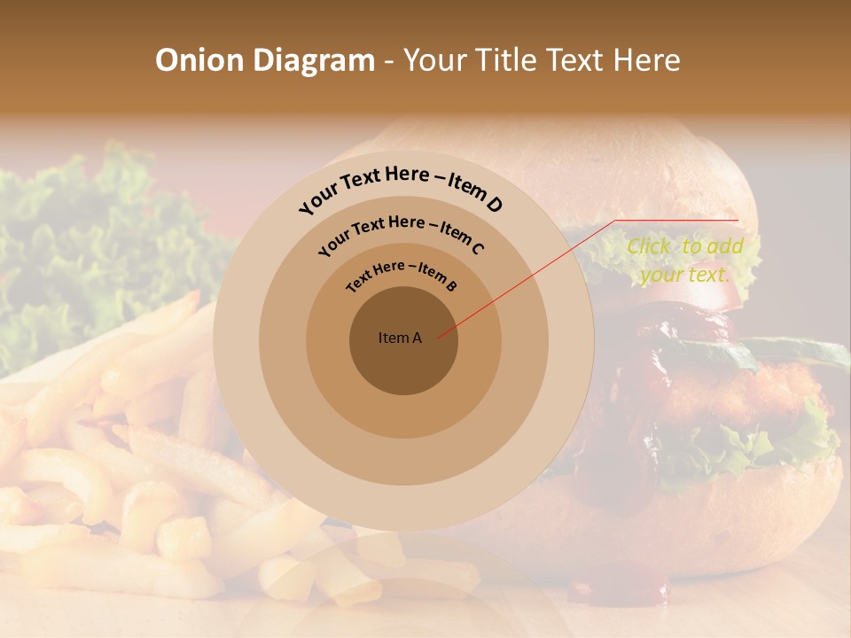 Sandwich Lunch Hamburger PowerPoint Template
