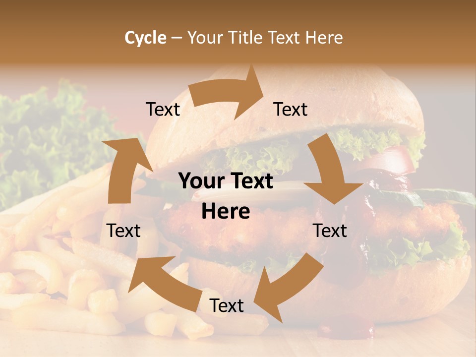 Sandwich Lunch Hamburger PowerPoint Template