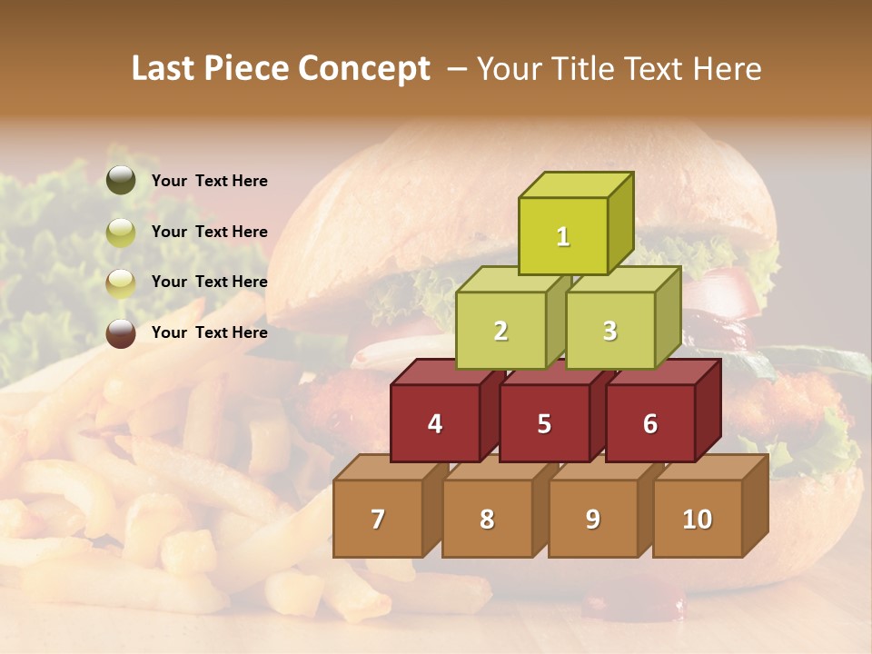 Sandwich Lunch Hamburger PowerPoint Template