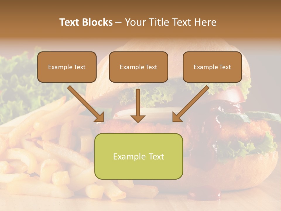 Sandwich Lunch Hamburger PowerPoint Template