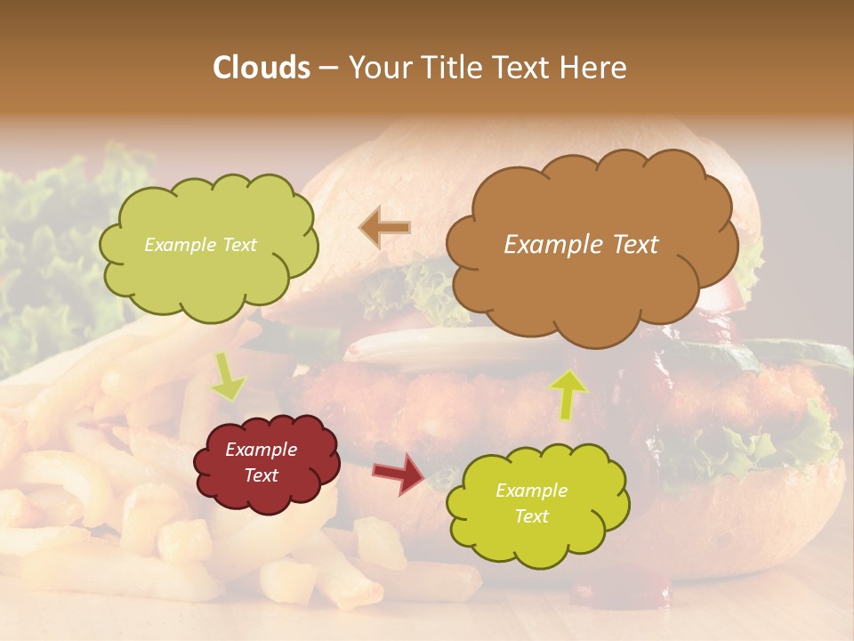 Sandwich Lunch Hamburger PowerPoint Template