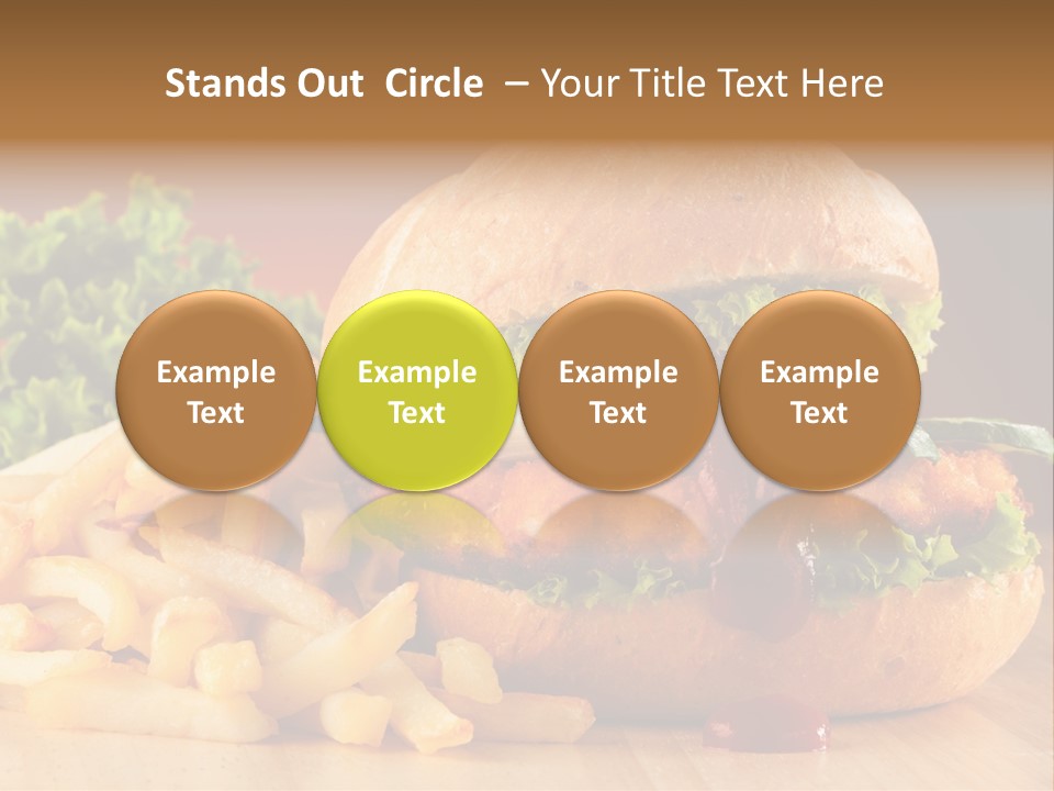 Sandwich Lunch Hamburger PowerPoint Template