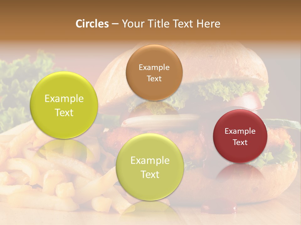 Sandwich Lunch Hamburger PowerPoint Template