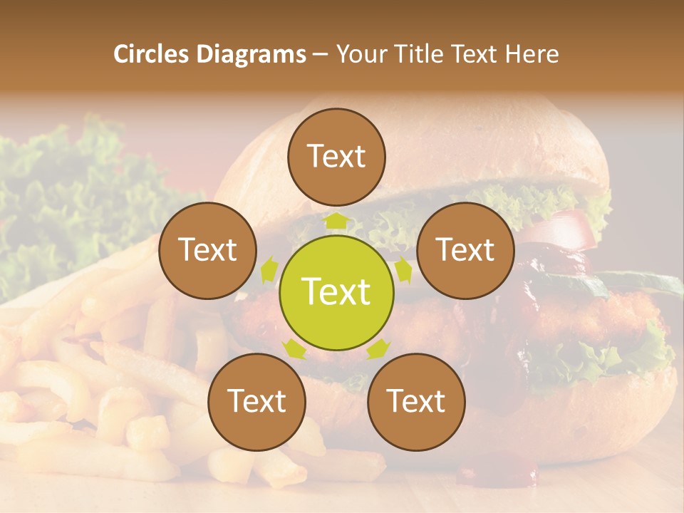 Sandwich Lunch Hamburger PowerPoint Template