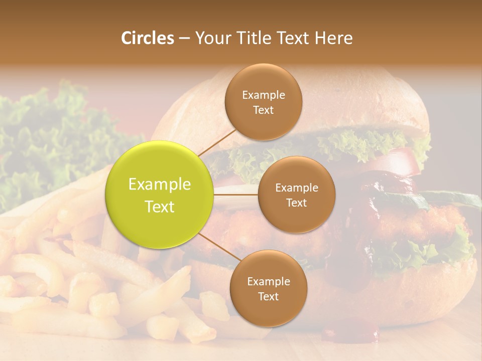 Sandwich Lunch Hamburger PowerPoint Template