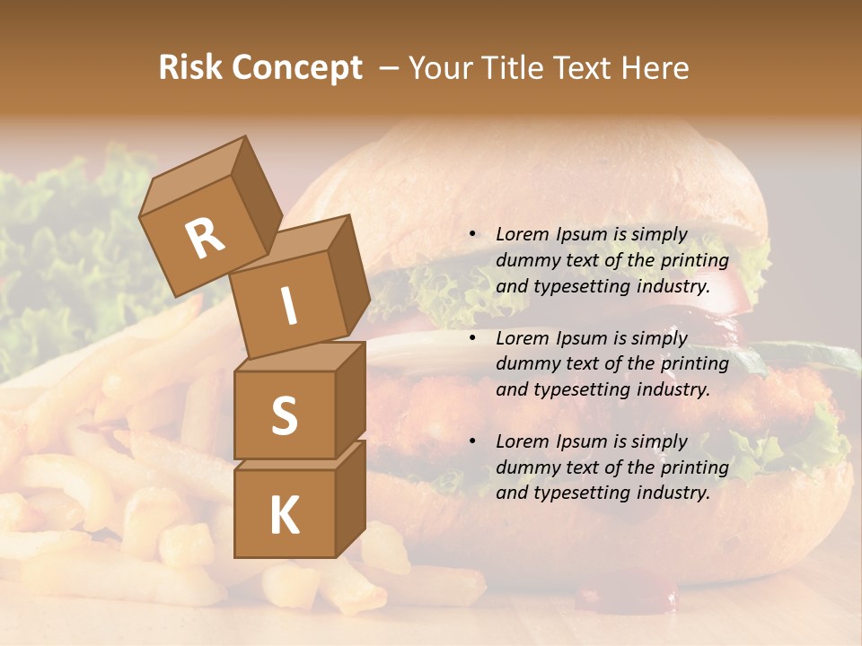 Sandwich Lunch Hamburger PowerPoint Template