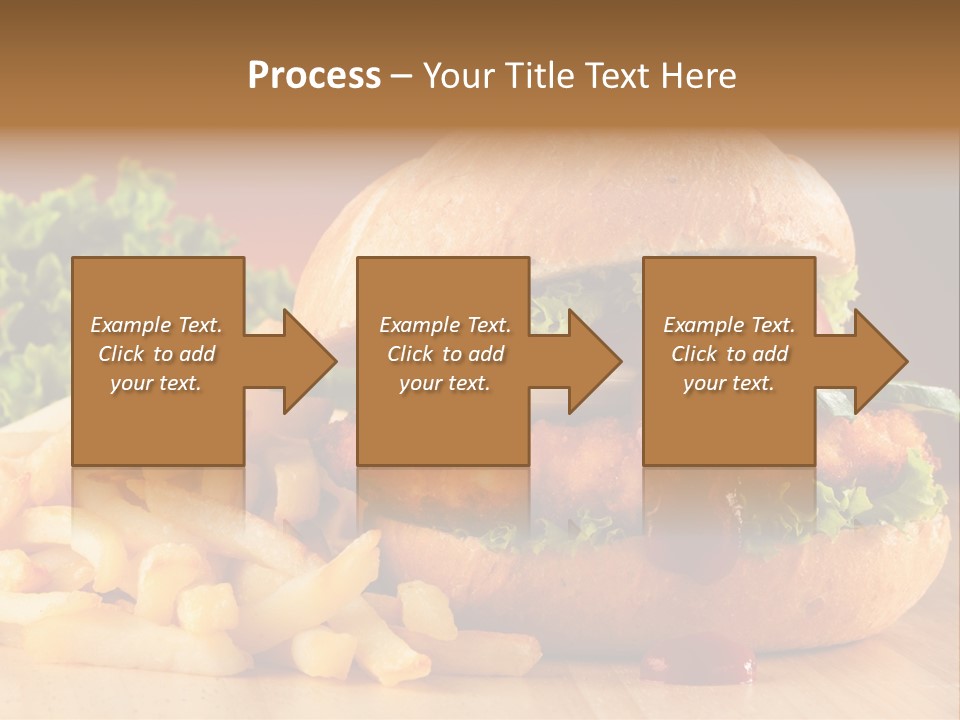 Sandwich Lunch Hamburger PowerPoint Template