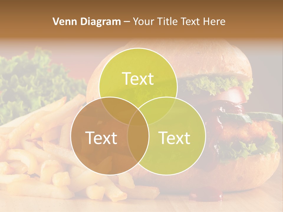 Sandwich Lunch Hamburger PowerPoint Template