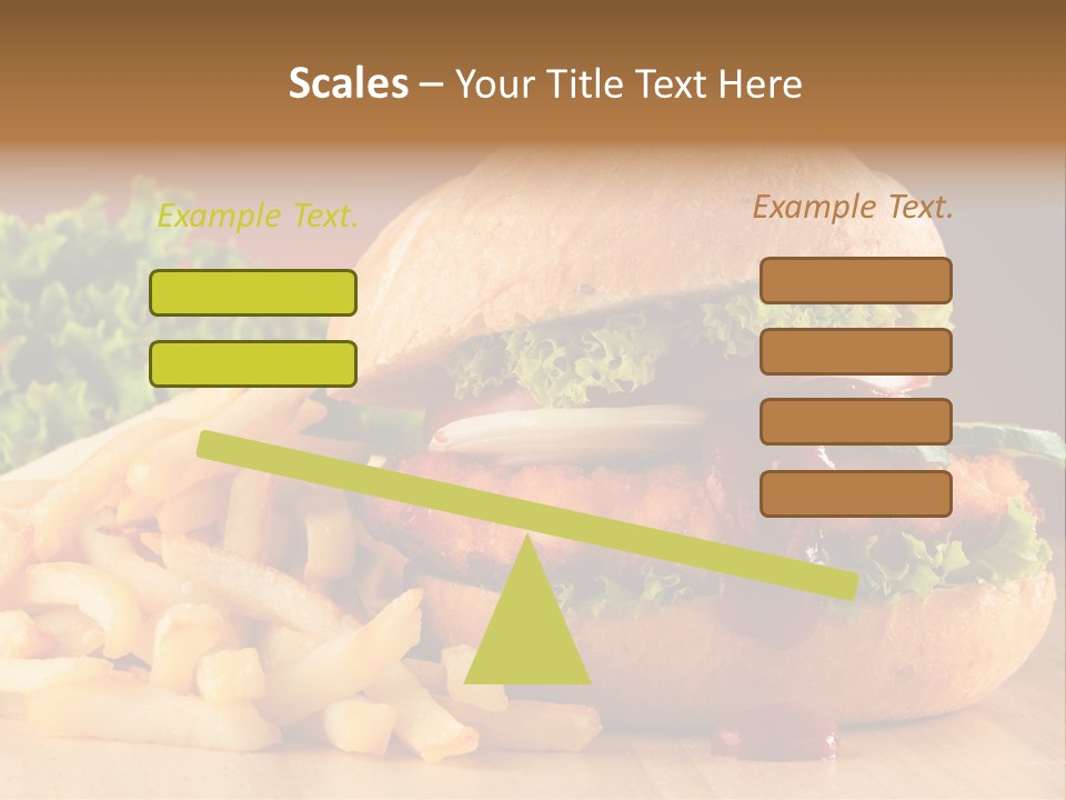 Sandwich Lunch Hamburger PowerPoint Template