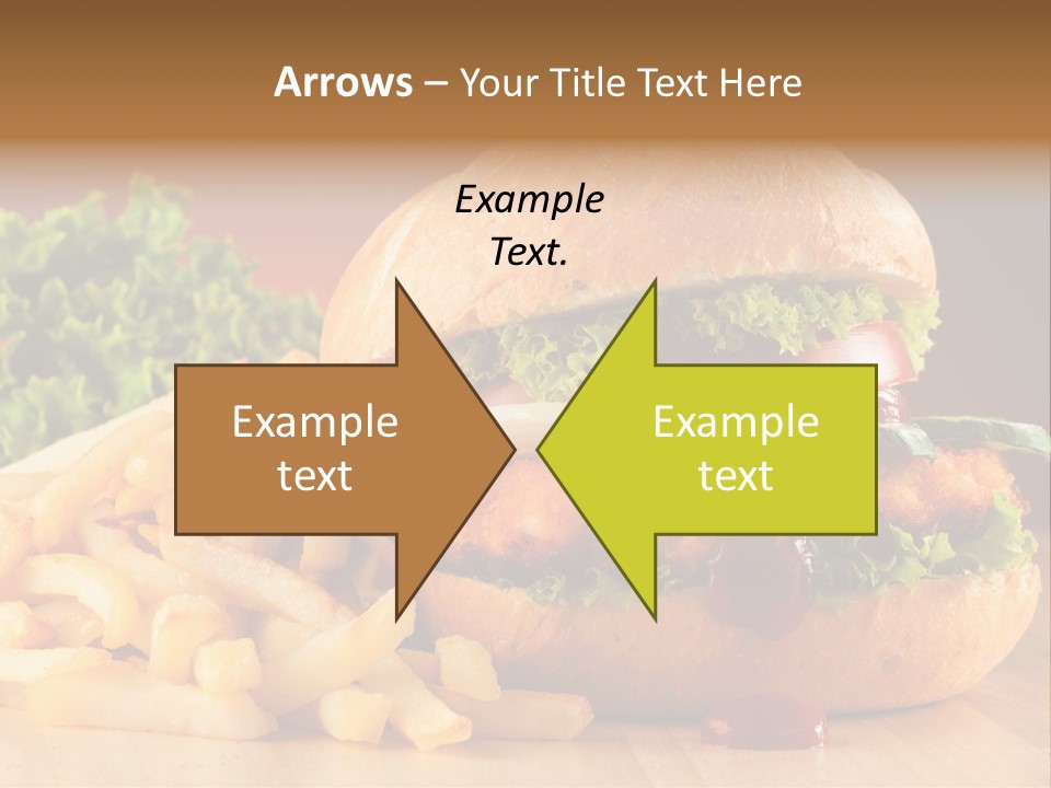 Sandwich Lunch Hamburger PowerPoint Template
