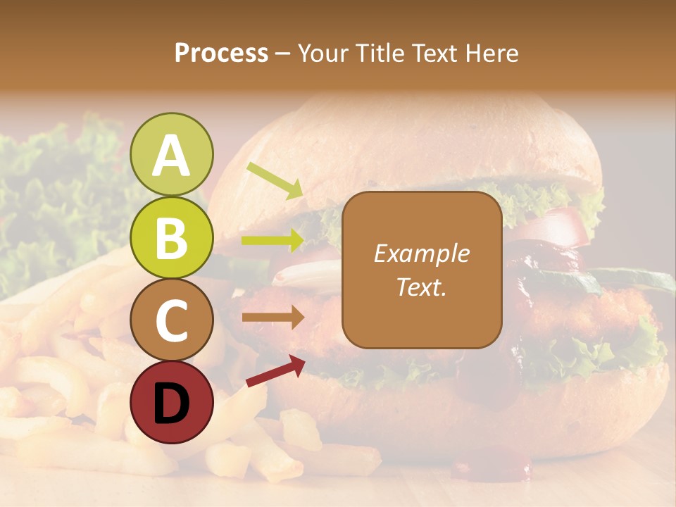 Sandwich Lunch Hamburger PowerPoint Template