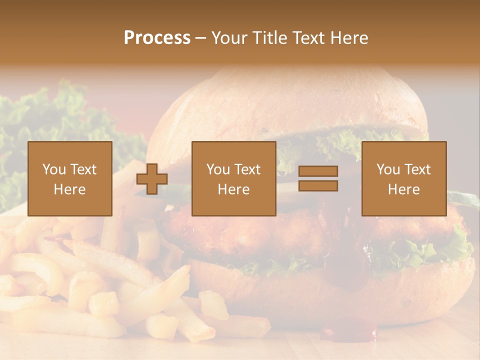 Sandwich Lunch Hamburger PowerPoint Template