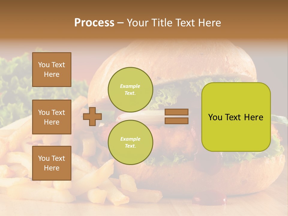 Sandwich Lunch Hamburger PowerPoint Template