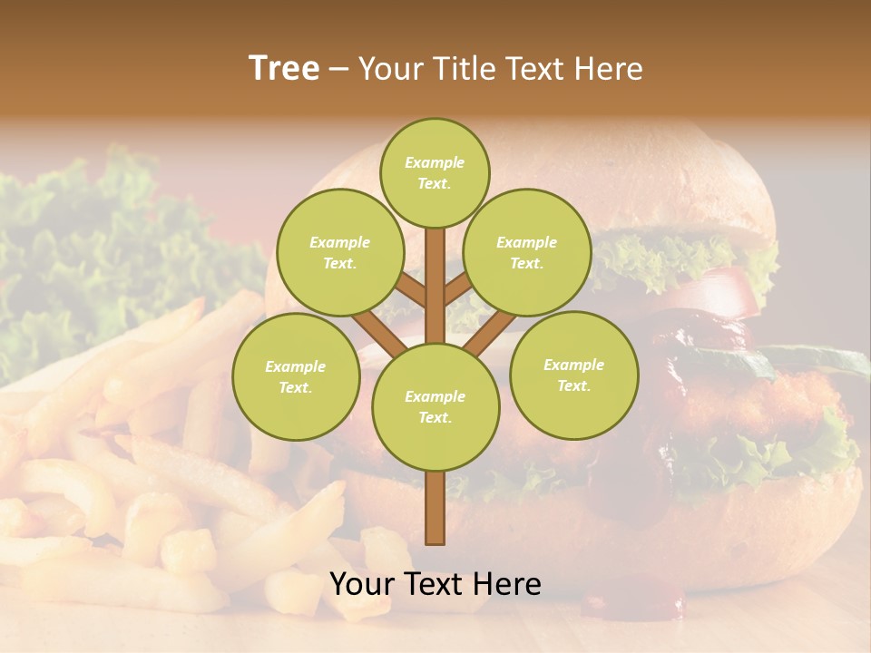Sandwich Lunch Hamburger PowerPoint Template