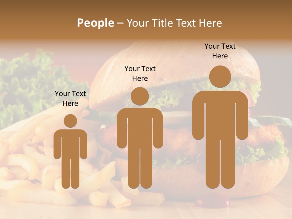 Sandwich Lunch Hamburger PowerPoint Template