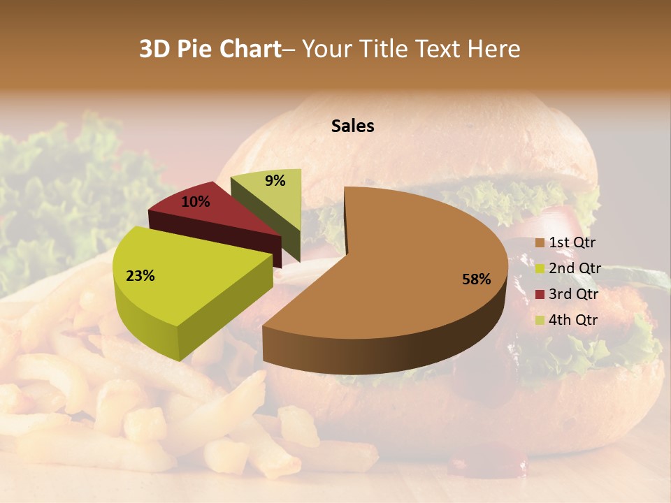 Sandwich Lunch Hamburger PowerPoint Template