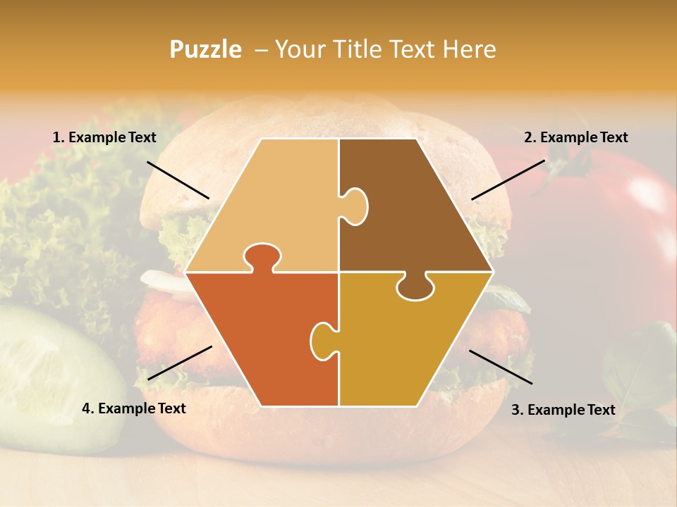 Slices Steak Cucumber PowerPoint Template