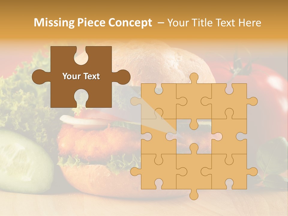 Slices Steak Cucumber PowerPoint Template