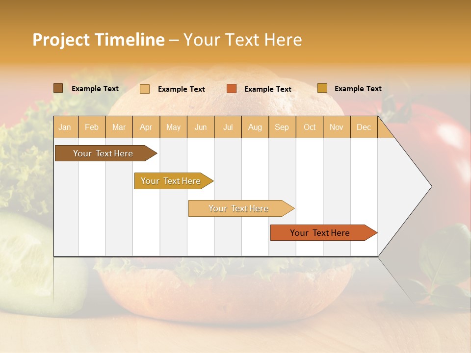 Slices Steak Cucumber PowerPoint Template