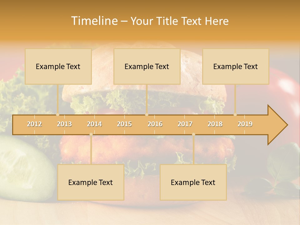 Slices Steak Cucumber PowerPoint Template