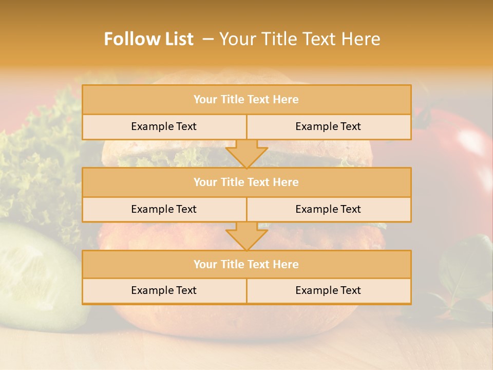 Slices Steak Cucumber PowerPoint Template