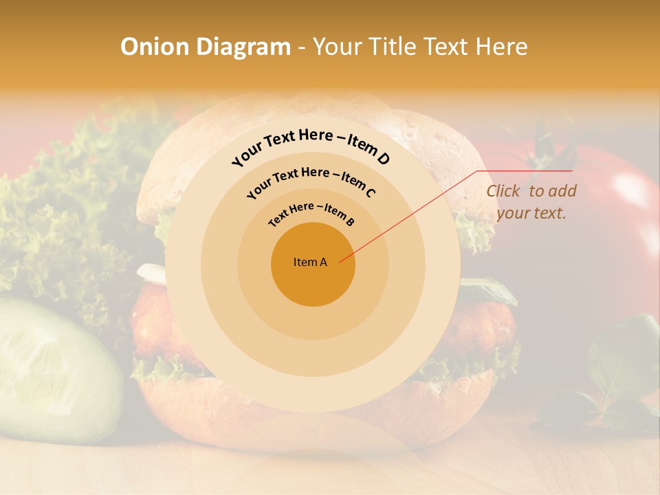 Slices Steak Cucumber PowerPoint Template