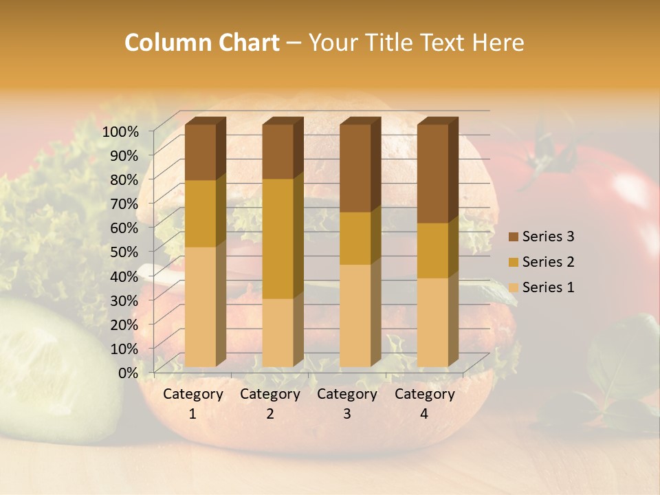 Slices Steak Cucumber PowerPoint Template
