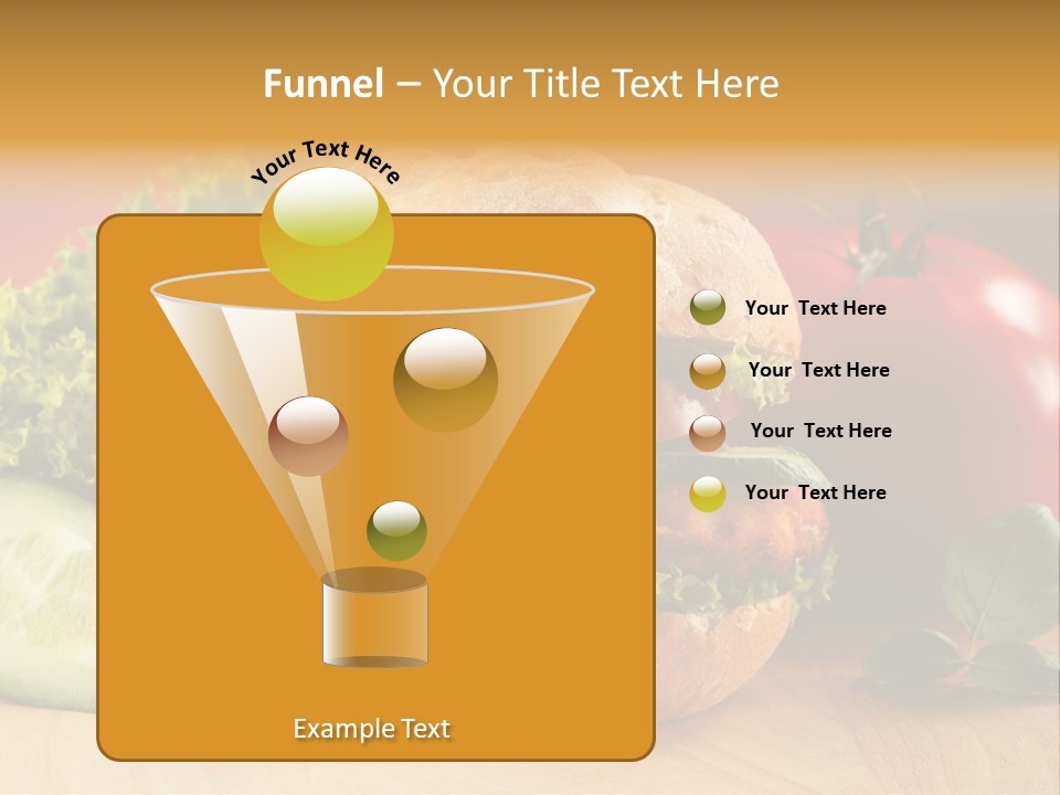 Slices Steak Cucumber PowerPoint Template