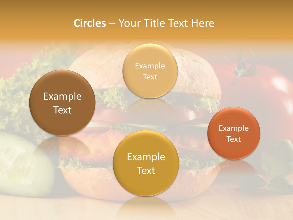 Slices Steak Cucumber PowerPoint Template