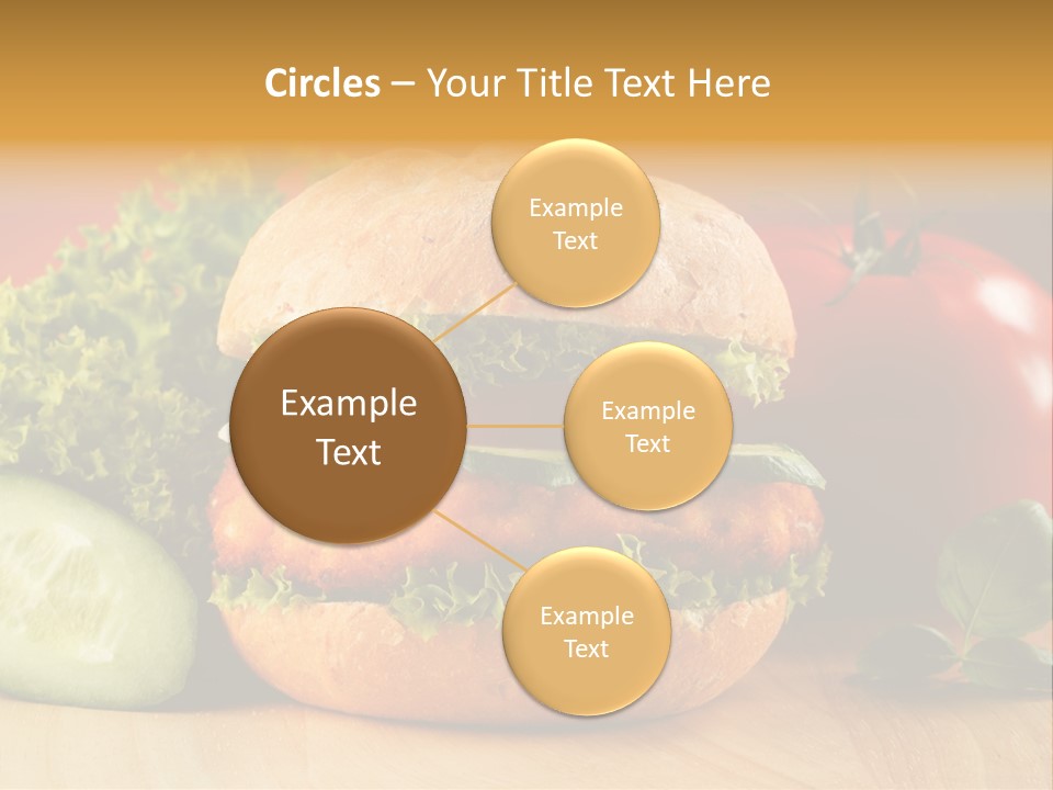Slices Steak Cucumber PowerPoint Template