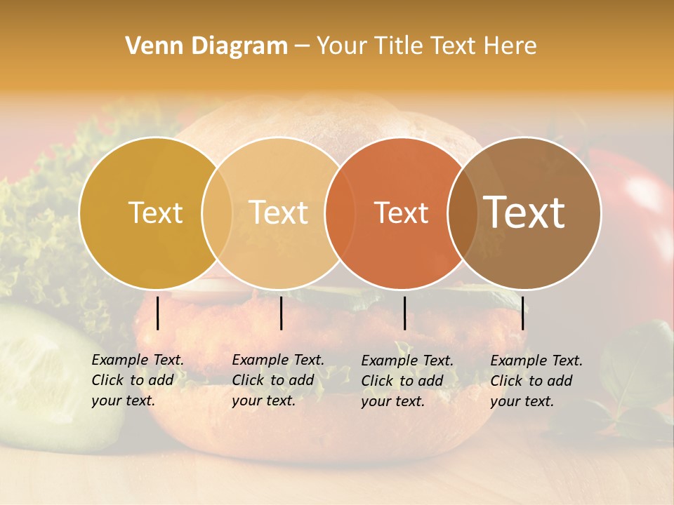 Slices Steak Cucumber PowerPoint Template