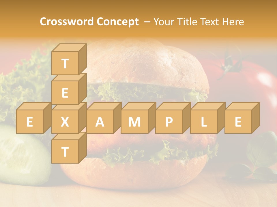 Slices Steak Cucumber PowerPoint Template