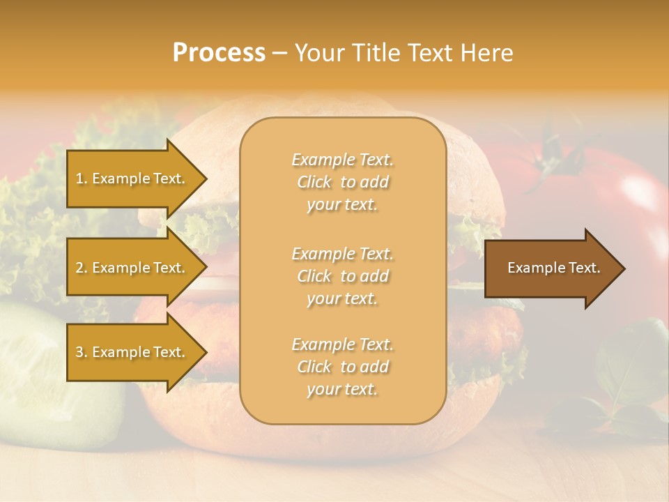 Slices Steak Cucumber PowerPoint Template