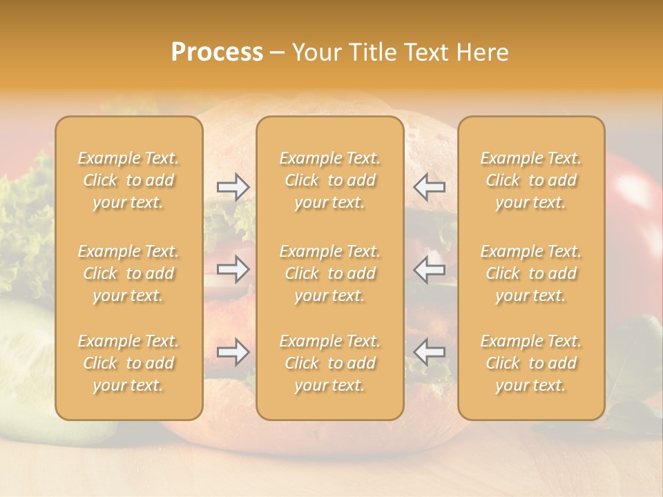Slices Steak Cucumber PowerPoint Template